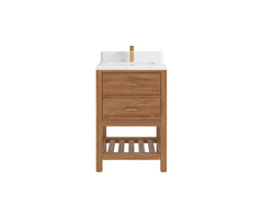 Parker Teak Wood 24 in. W x 22 in. D Single Sink Bathroom Vanity - photo 18