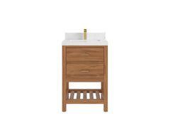Parker Teak Wood 24 in. W x 22 in. D Single Sink Bathroom Vanity - photo 20