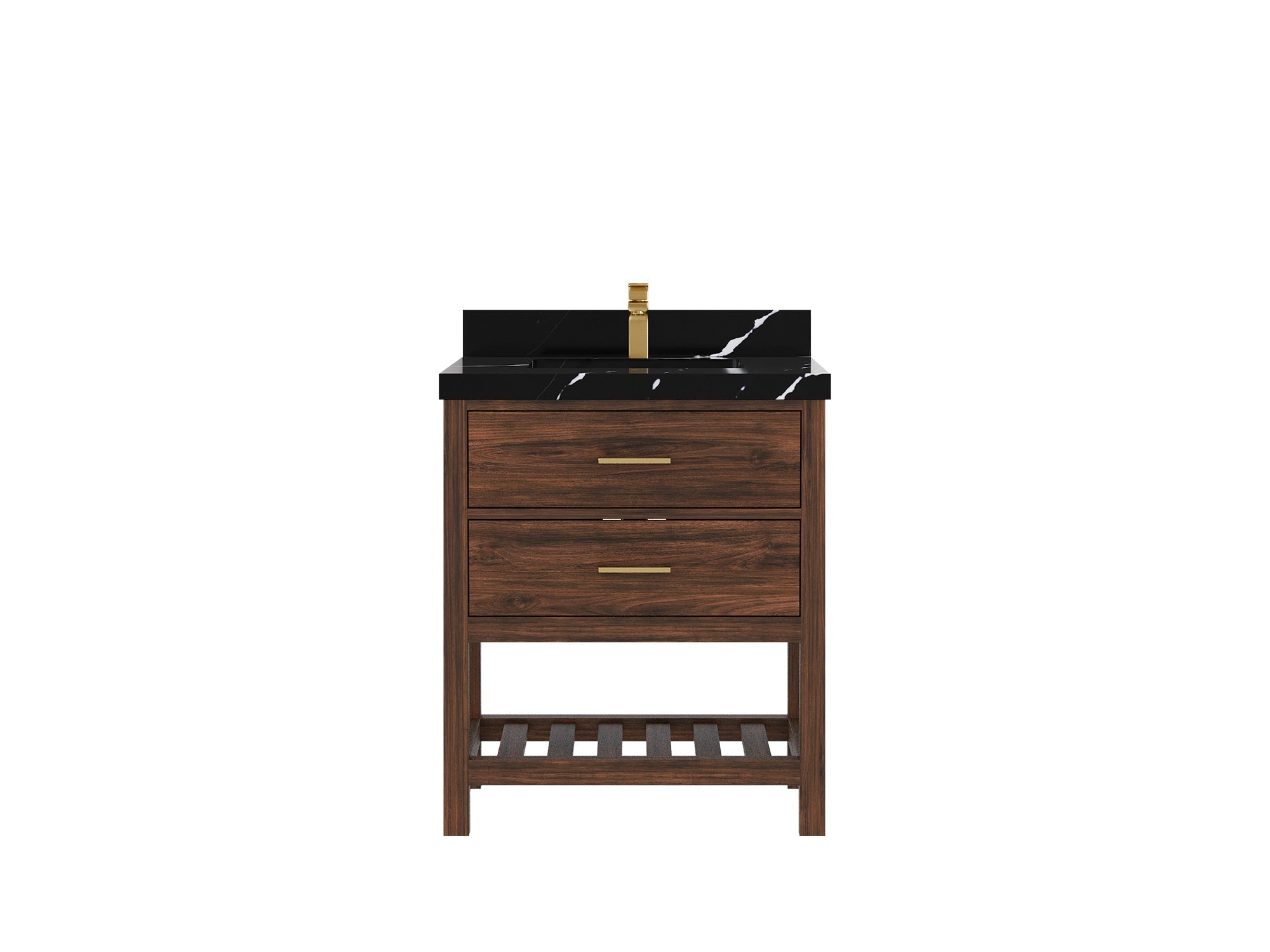 Parker Teak Wood 30 in. W x 22 in. D Single Sink Bathroom Vanity - Willow Bath and Vanity