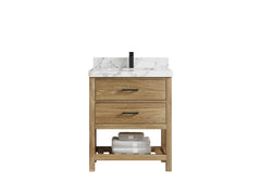 Parker Teak Wood 30 in. W x 22 in. D Single Sink Bathroom Vanity - photo 18