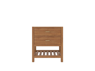 Parker Teak Wood 30 in. W x 22 in. D Single Sink Bathroom Vanity - Willow Bath and Vanity