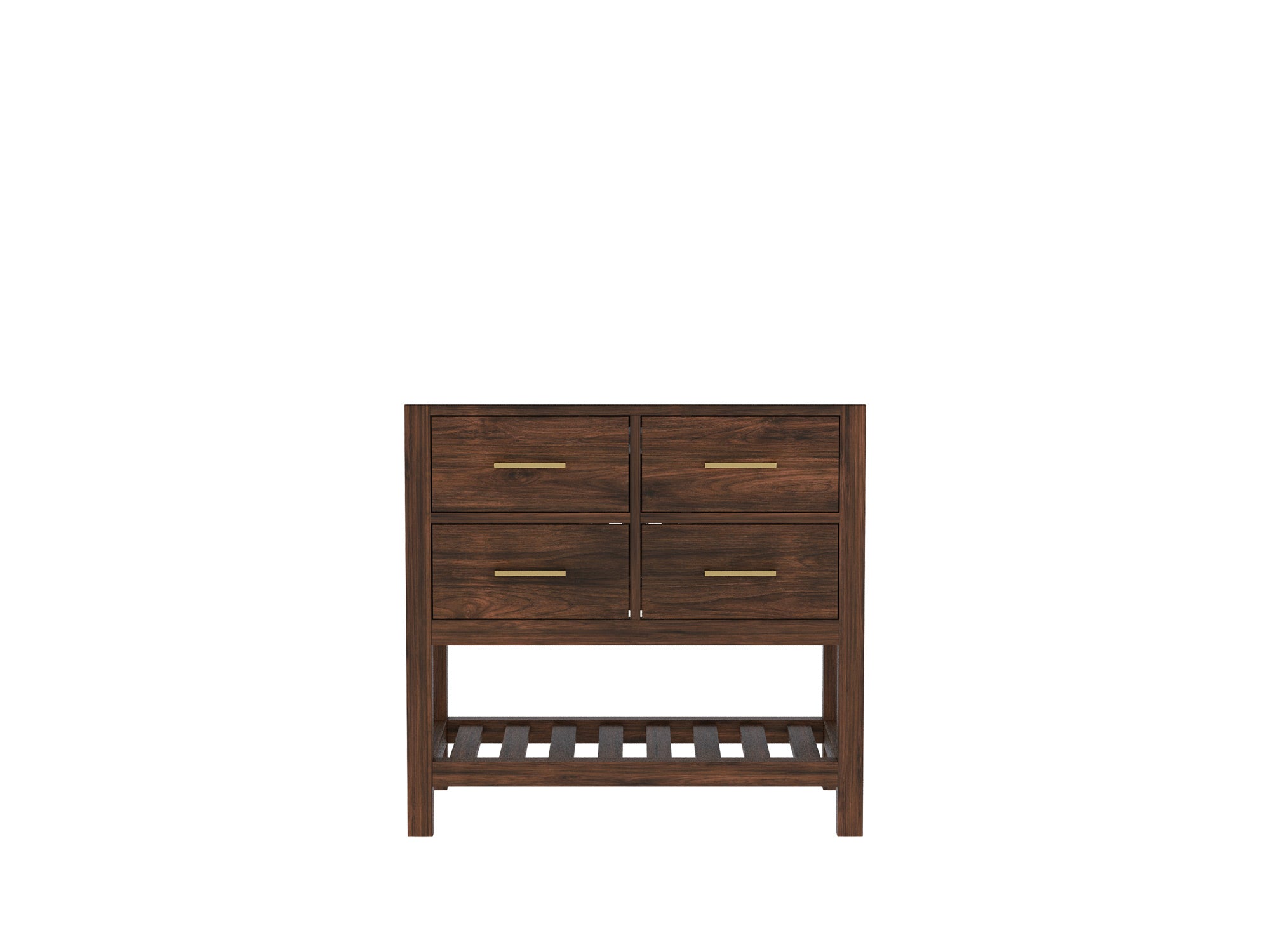 Parker Teak Wood 36 in. W x 22 in. D Center Sink Bathroom Vanity - Willow Bath and Vanity