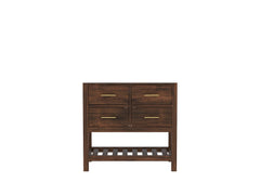 Parker Teak Wood 36 in. W x 22 in. D Center Sink Bathroom Vanity - photo 6