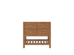 Parker Teak Wood 36 in. W x 22 in. D Center Sink Bathroom Vanity - photo 6
