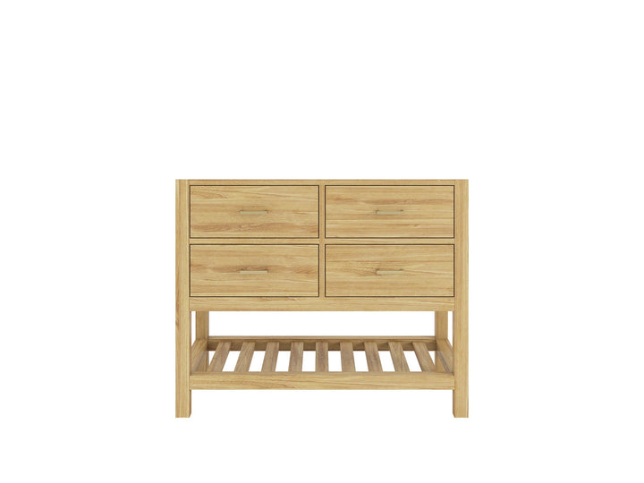Parker Teak Wood 42 in. W x 22 in. D Single Sink Bathroom Vanity - photo 6
