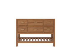 Parker Teak Wood 48 in. W x 22 in. D Single Sink Bathroom Vanity - photo 6