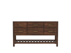 Parker Teak Wood 60 in. W x 22 in. D Single Sink Bathroom Vanity - photo 6