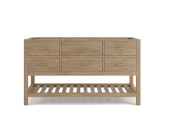 Parker Teak Wood 60 in. W x 22 in. D Single Sink Bathroom Vanity - photo 2