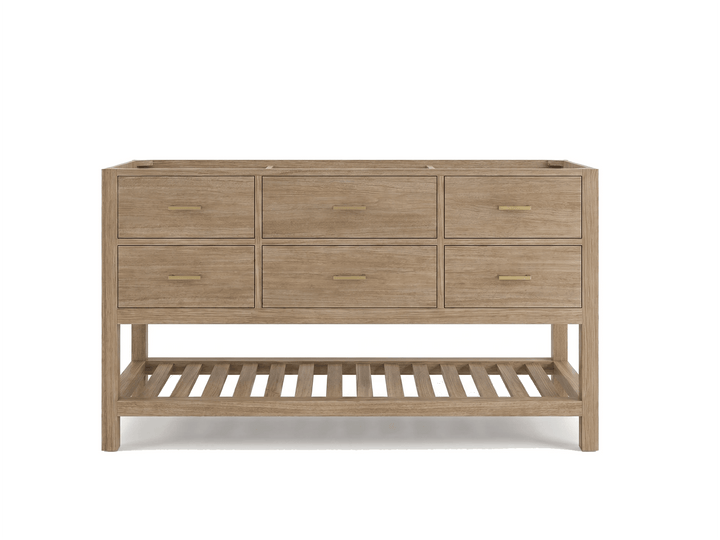 Parker Teak Wood 60 in. W x 22 in. D Single Sink Bathroom Vanity - photo 24