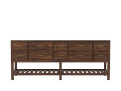 Parker Teak Wood 84 in. W x 22 in. D Double Sink Bathroom vanity with - photo 6