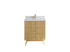 Pasadena Teak Wood 30 in. W x 22 in. D Single Sink Bathroom Vanity - photo 24