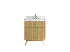 Pasadena Teak Wood 30 in. W x 22 in. D Single Sink Bathroom Vanity - photo 25