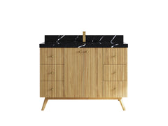 Pasadena Teak Wood 48 in. W x 22 in. D Single Sink Bathroom Vanity - photo 7