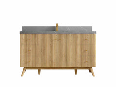 Pasadena Teak Wood 60 in. W x 22 in. D Single Sink Bathroom Vanity - photo 16