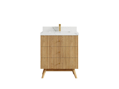 Pasadena White Oak 30 in. W x 22 in. D Single Sink Bathroom Vanity - Willow Bath and Vanity