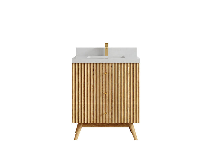Pasadena White Oak 30 in. W x 22 in. D Single Sink Bathroom Vanity - photo 22