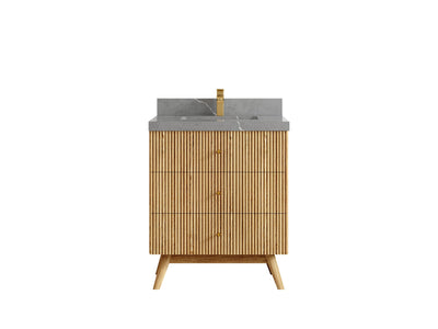 Pasadena White Oak 30 in. W x 22 in. D Single Sink Bathroom Vanity - Willow Bath and Vanity