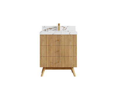 Pasadena White Oak 30 in. W x 22 in. D Single Sink Bathroom Vanity - Willow Bath and Vanity