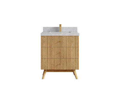 Pasadena White Oak 30 in. W x 22 in. D Single Sink Bathroom Vanity - Willow Bath and Vanity