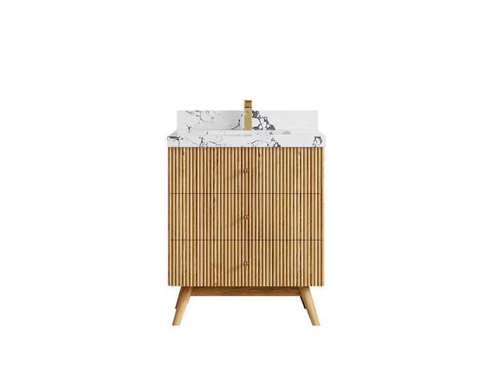 Pasadena White Oak 30 in. W x 22 in. D Single Sink Bathroom Vanity - photo 40