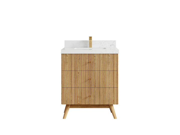Pasadena White Oak 30 in. W x 22 in. D Single Sink Bathroom Vanity - photo 30