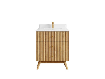 Pasadena White Oak 30 in. W x 22 in. D Single Sink Bathroom Vanity - Willow Bath and Vanity