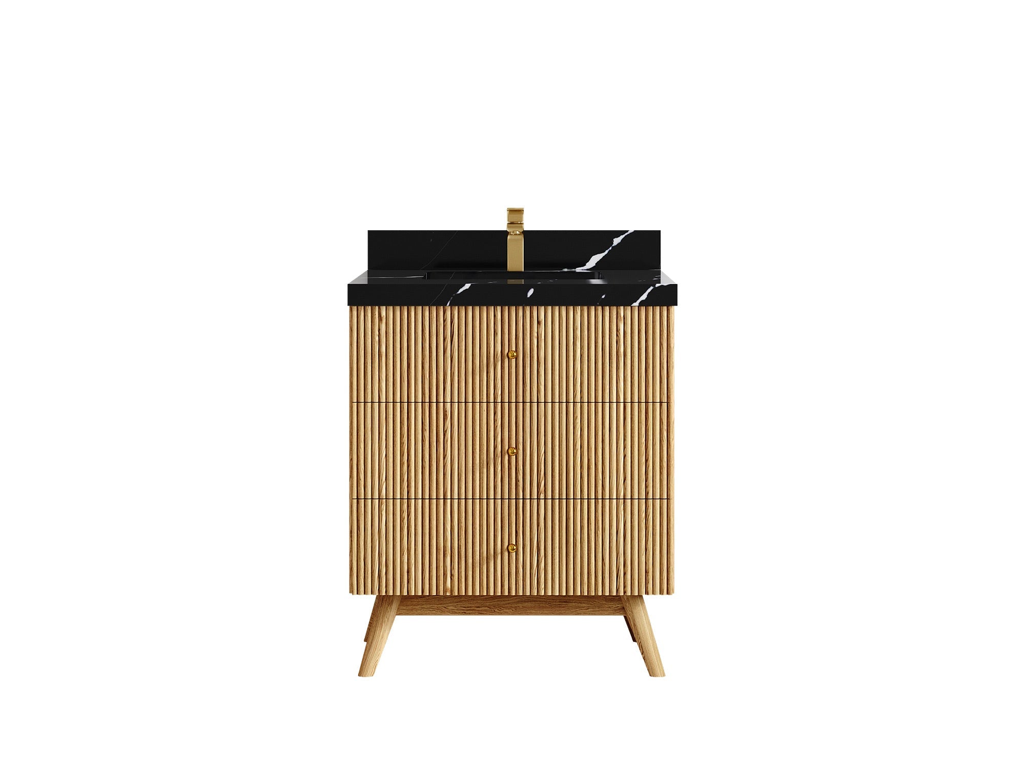 Pasadena White Oak 30 in. W x 22 in. D Single Sink Bathroom Vanity - Willow Bath and Vanity