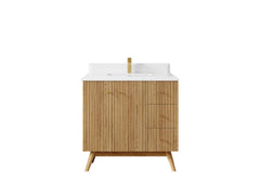 Pasadena White Oak 36 in. W x 22 in. D Center Sink Bathroom Vanity - photo 26