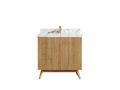 Pasadena White Oak 36 in. W x 22 in. D Center Sink Bathroom Vanity - photo 36