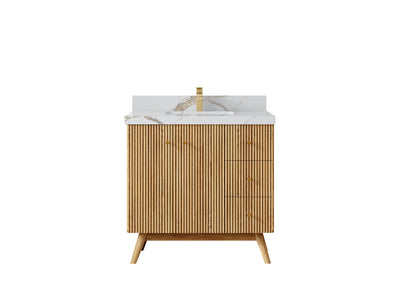 Pasadena White Oak 36 in. W x 22 in. D Center Sink Bathroom Vanity - Willow Bath and Vanity