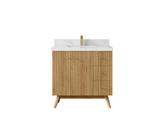 Pasadena White Oak 36 in. W x 22 in. D Center Sink Bathroom Vanity - photo 16