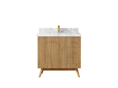 Pasadena White Oak 36 in. W x 22 in. D Center Sink Bathroom Vanity - Willow Bath and Vanity