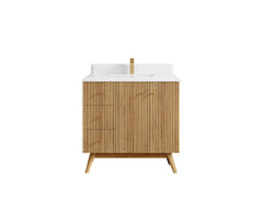 Pasadena White Oak 36 in. W x 22 in. D Center Sink Bathroom Vanity - photo 26