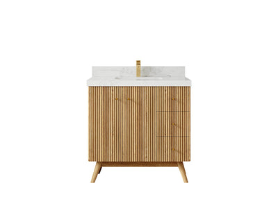 Pasadena White Oak 36 in. W x 22 in. D Center Sink Bathroom Vanity - Willow Bath and Vanity