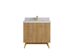 Pasadena White Oak 36 in. W x 22 in. D Center Sink Bathroom Vanity - photo 32