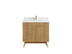 Pasadena White Oak 36 in. W x 22 in. D Center Sink Bathroom Vanity - photo 44