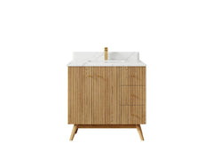 Pasadena White Oak 36 in. W x 22 in. D Center Sink Bathroom Vanity - photo 22