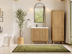 Pasadena White Oak 36 in. W x 22 in. D Left Offset Sink Bathroom Vanity - photo 4