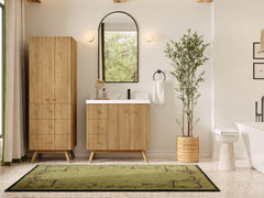 Pasadena White Oak 36 in. W x 22 in. D Right Offset Sink Bathroom Vanity - photo 4