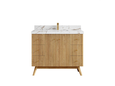 Pasadena White Oak 42 in. W x 22 in. D Single Sink Bathroom Vanity - Willow Bath and Vanity