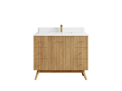 Pasadena White Oak 42 in. W x 22 in. D Single Sink Bathroom Vanity - photo 28