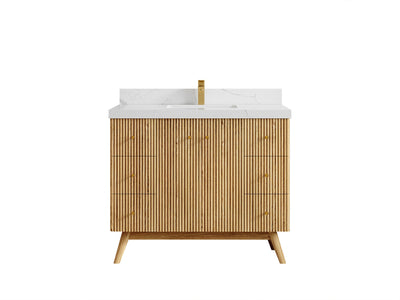 Pasadena White Oak 42 in. W x 22 in. D Single Sink Bathroom Vanity - Willow Bath and Vanity