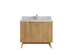 Pasadena White Oak 42 in. W x 22 in. D Single Sink Bathroom Vanity - photo 42