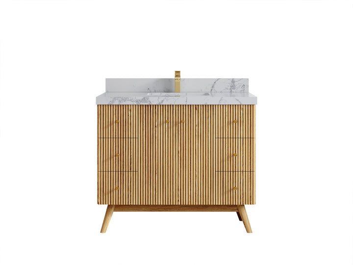 Pasadena White Oak 42 in. W x 22 in. D Single Sink Bathroom Vanity - photo 42