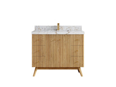 Pasadena White Oak 42 in. W x 22 in. D Single Sink Bathroom Vanity - photo 38