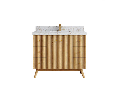 Pasadena White Oak 42 in. W x 22 in. D Single Sink Bathroom Vanity - Willow Bath and Vanity