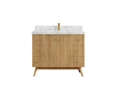 Pasadena White Oak 42 in. W x 22 in. D Single Sink Bathroom Vanity - Willow Bath and Vanity