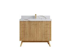 Pasadena White Oak 42 in. W x 22 in. D Single Sink Bathroom Vanity - photo 12