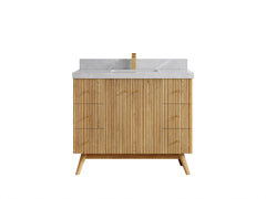 Pasadena White Oak 42 in. W x 22 in. D Single Sink Bathroom Vanity - photo 32