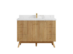 Pasadena White Oak 48 in. W x 22 in. D Single Sink Bathroom Vanity - photo 16